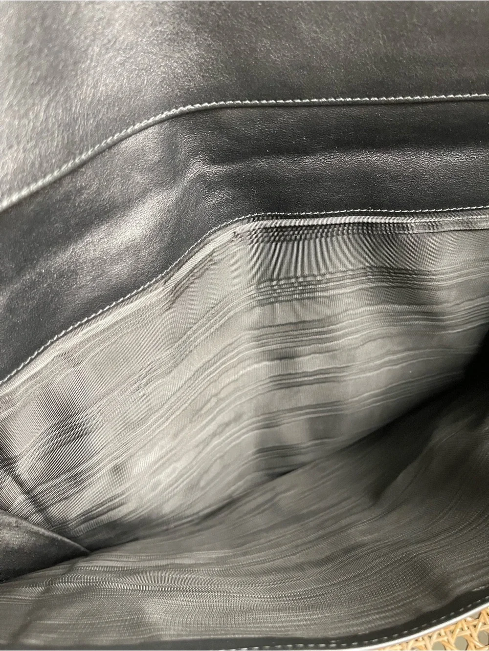 T. Anthony Black Leather Portfolio/Document sleeve